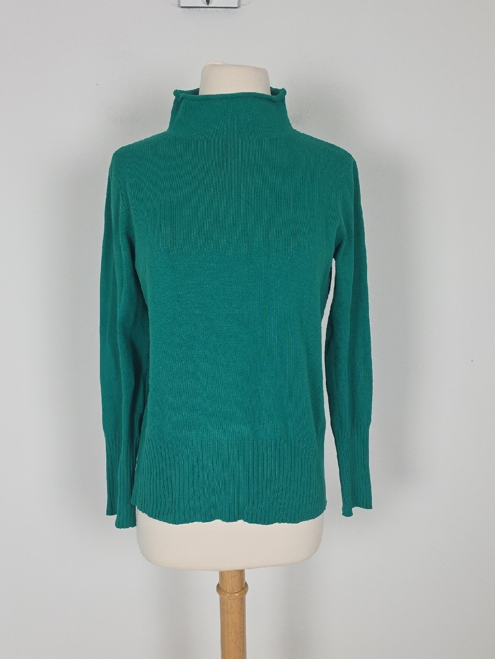 French Connection Green Turtleneck Knit Sweater